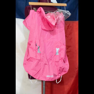 Dog Raincoat Pink with Hood size XL
